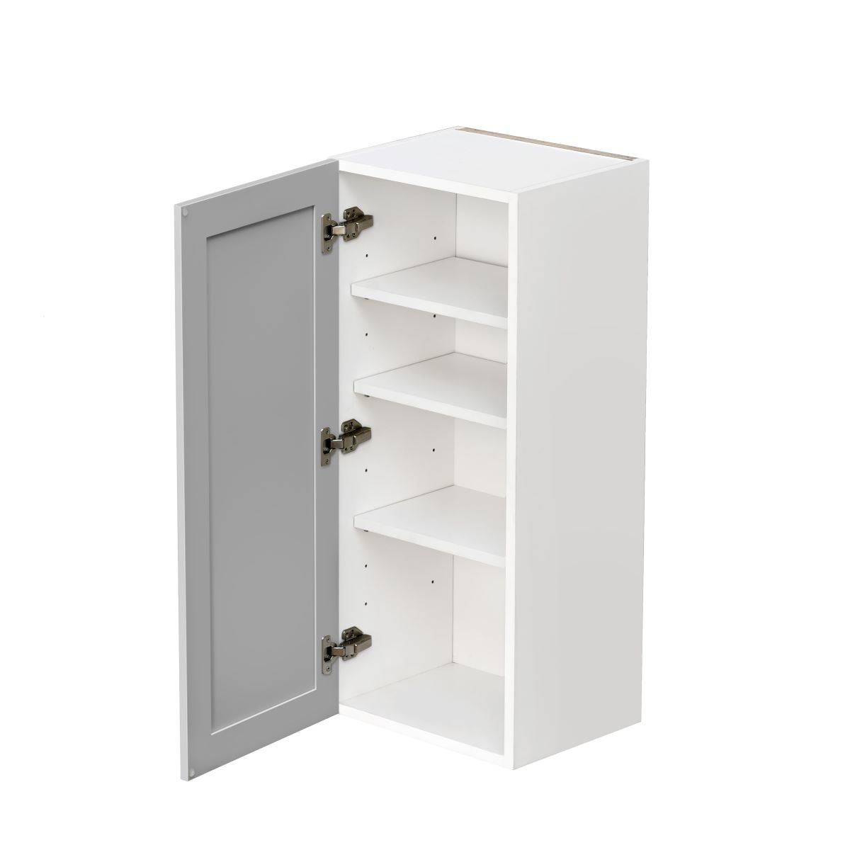 White Shaker Base Cabinet 1-Door 3-Adjustable shelves