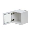 Mallorca White Shaker - 15"W x 15"H Glass Door Wall Cabinet