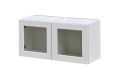 Mallorca White Shaker - 15"W x 15"H Glass Door Wall Cabinet