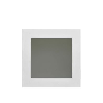 White Shaker Glass Door Cabinet 1-Door