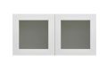 Mallorca White Shaker - 15"W x 15"H Glass Door Wall Cabinet