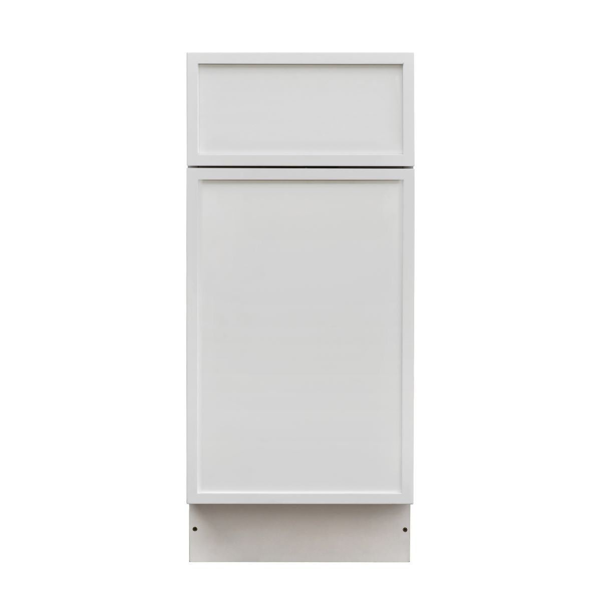 White Shaker Base Cabinet 1-Door 1-Drawer 1-Adjustable Shelf