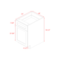 Mallorca White Shaker - 18"W Standard Base Cabinet
