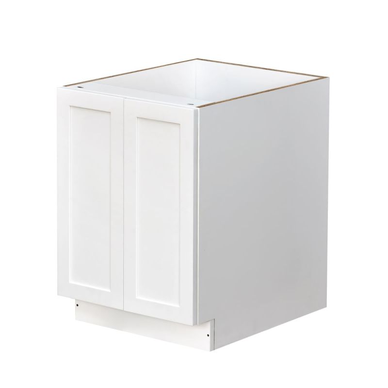Mallorca White Shaker - 24"W Full-Height Base Cabinet