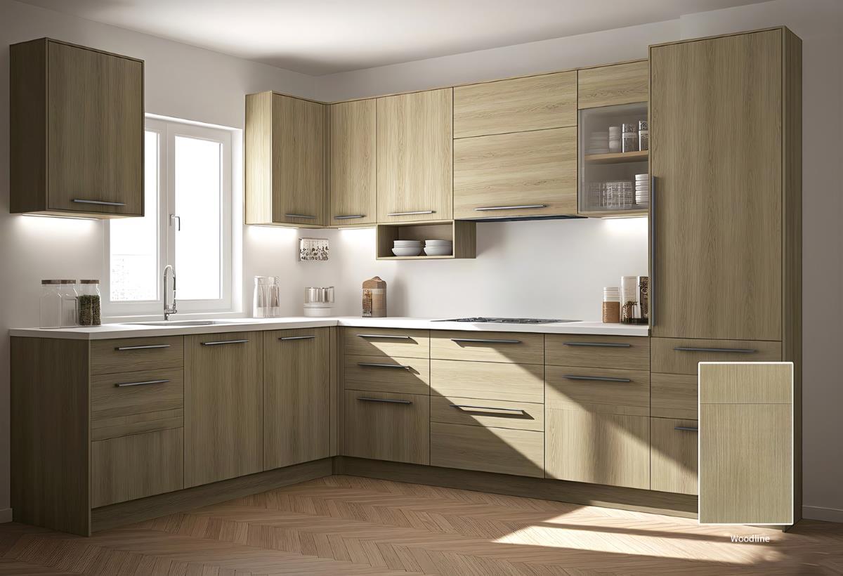 Irena Collection Woodgrains Shaker (Frameless) Sample Door