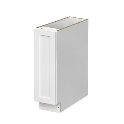 Mallorca White Shaker - 09"W Spice Pull-Out Rack Base Cabinet