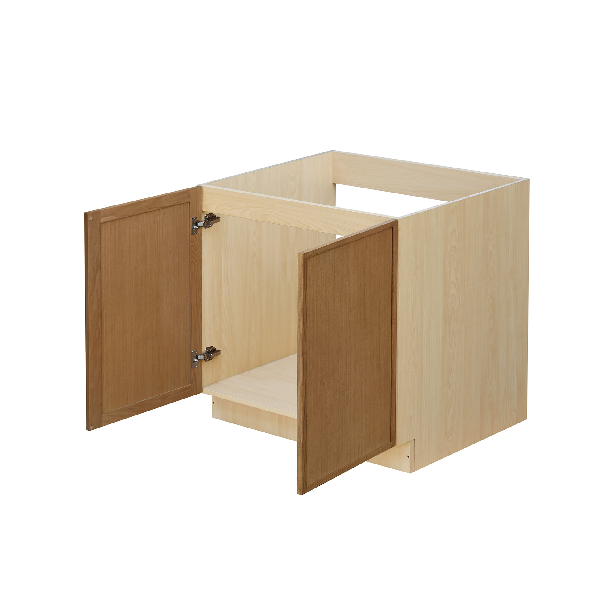 Shady Slim Oak Shaker - 36"W Full-Height Base Cabinet