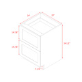 Mallorca White Shaker - 24"W Drawer Base Cabinet