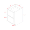 Shady Slim White Shaker - 24"W Base Cabinet