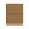 Shady Slim Oak - 24"W Drawer Base Cabinet 2-Drawers