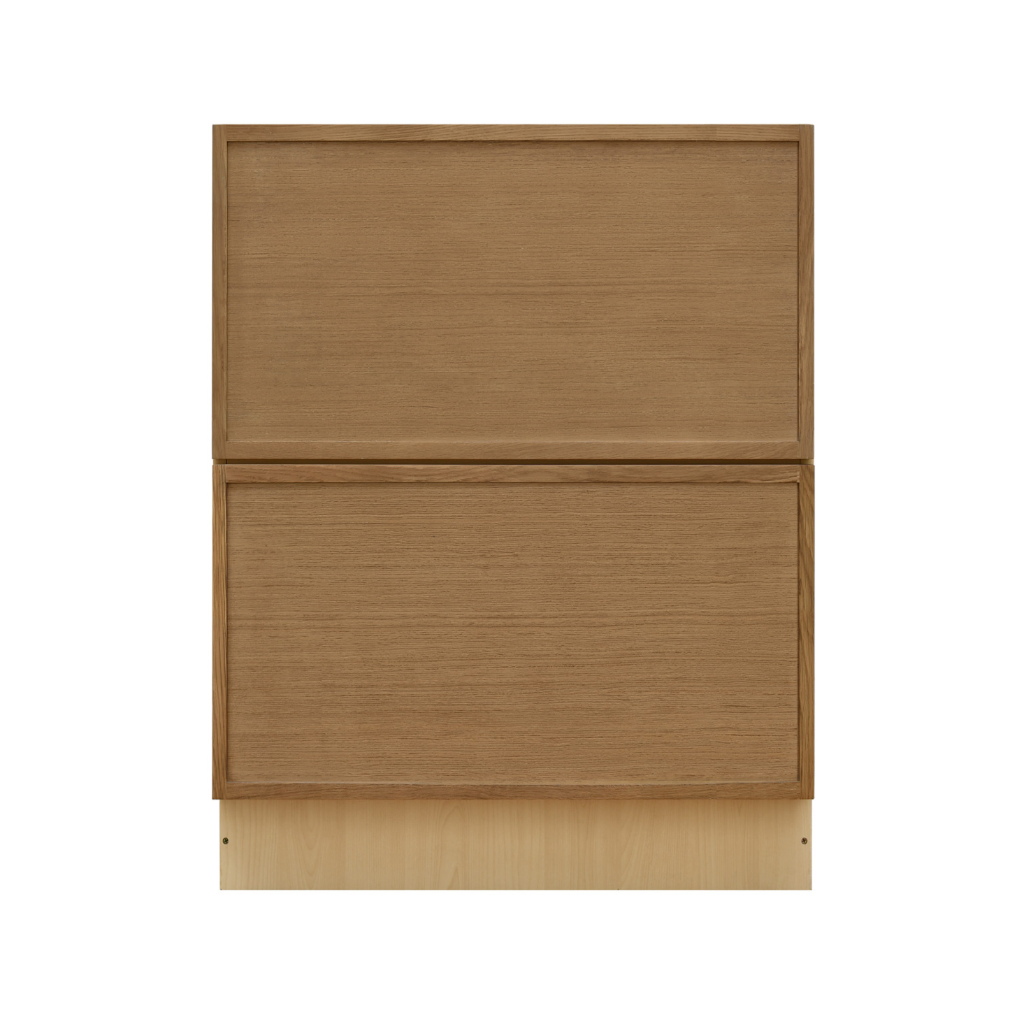 Shady Slim Oak - 24"W Drawer Base Cabinet 2-Drawers