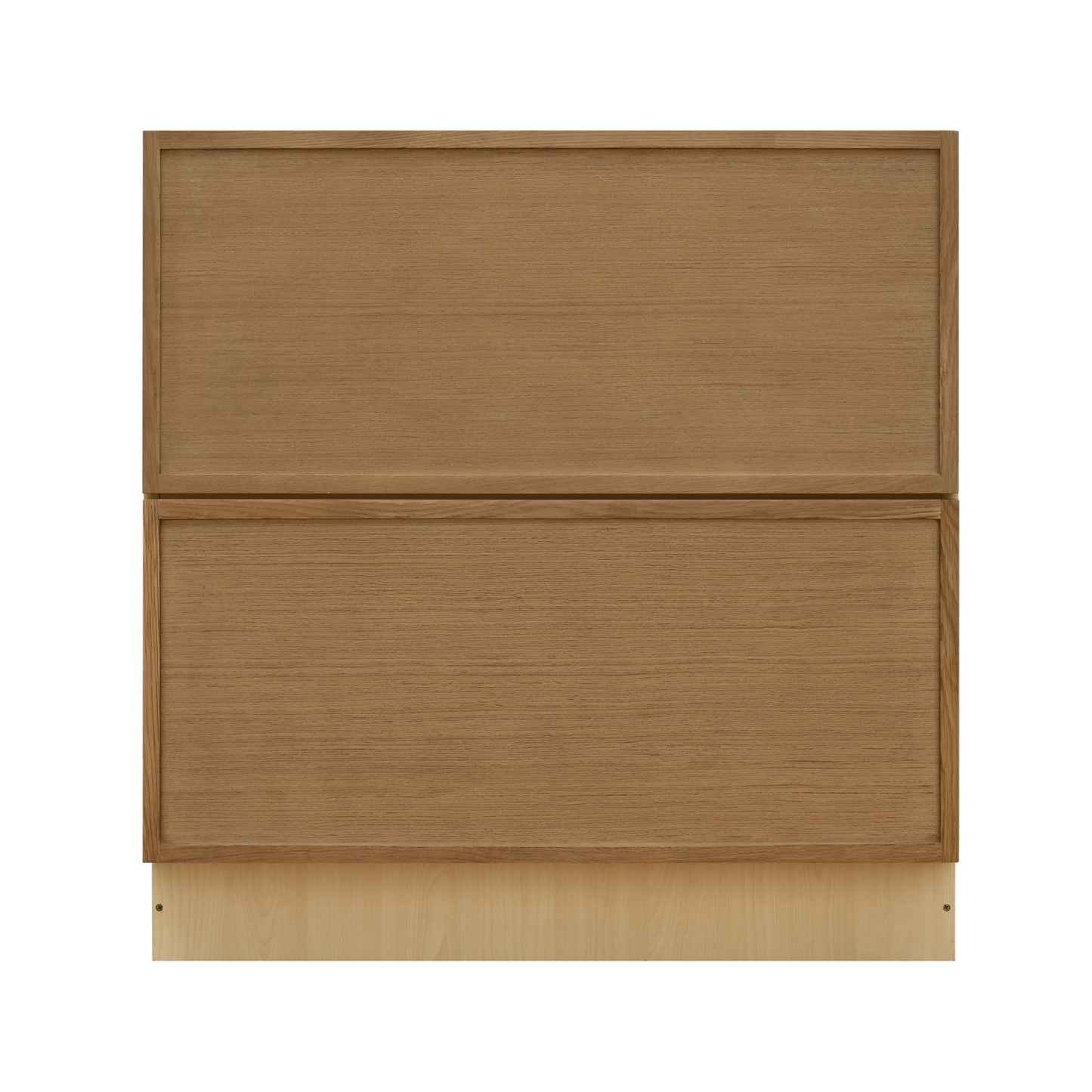 Shady Slim Oak - 30"W Drawer Base Cabinet 2-Drawers