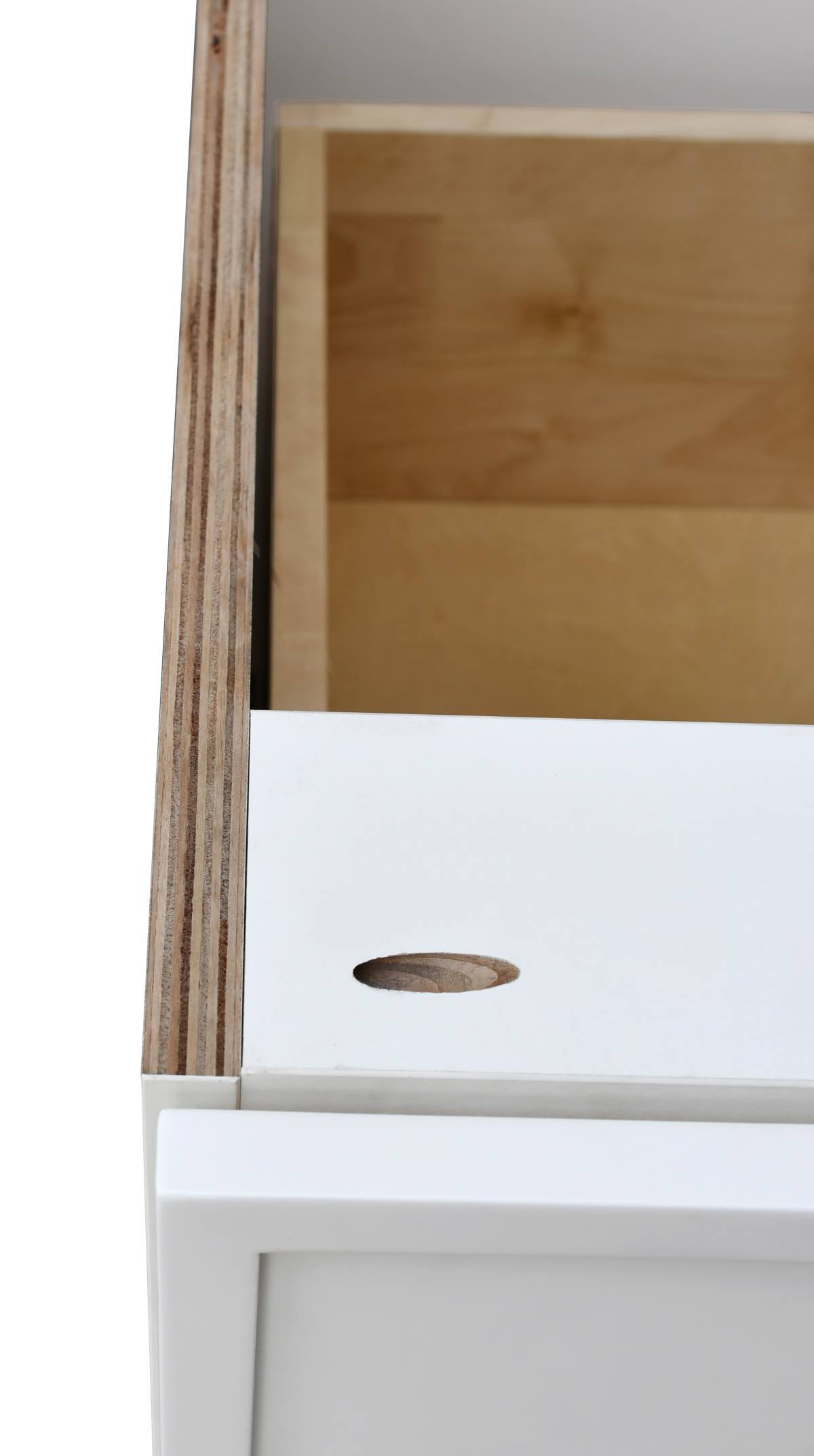 White Shaker Base Cabinet 2-Drawers