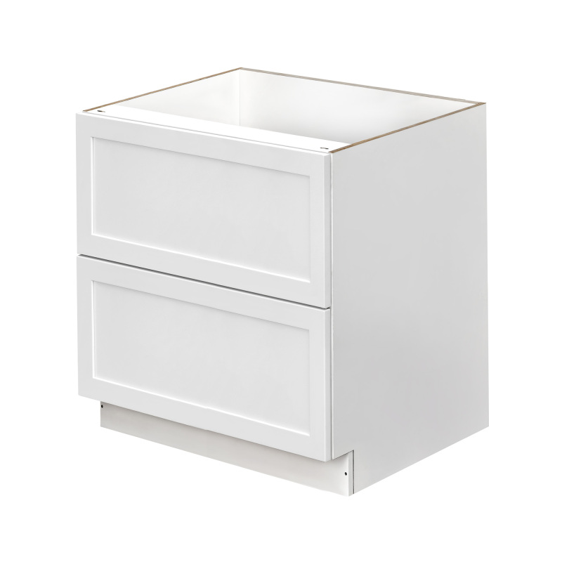 Mallorca White Shaker - 36"W Drawer Base Cabinet
