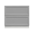White Box Gray Shaker - 39"W Drawer Base Cabinet 2-Drawers