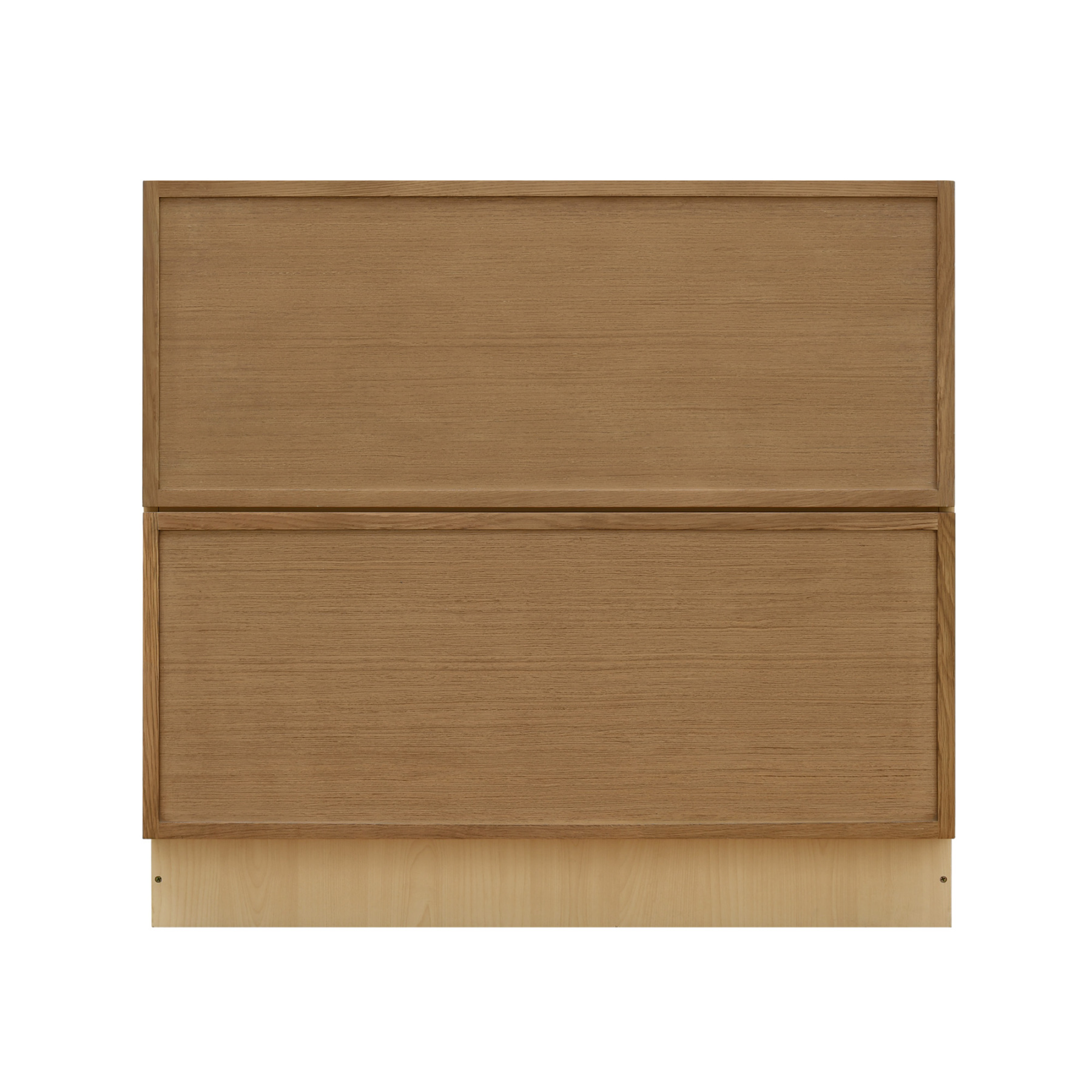 Shady Slim Oak - 39"W Drawer Base Cabinet 2-Drawers