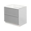 White Box Gray Slim - 42"W Drawer Base Cabinet 2-Drawers