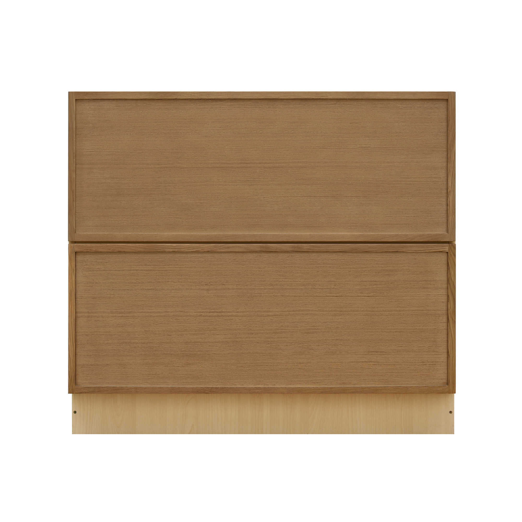 Shady Slim Oak - 42"W Drawer Base Cabinet 2-Drawers