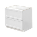 White Shaker - 42"W Drawer Base Cabinet 2-Drawers