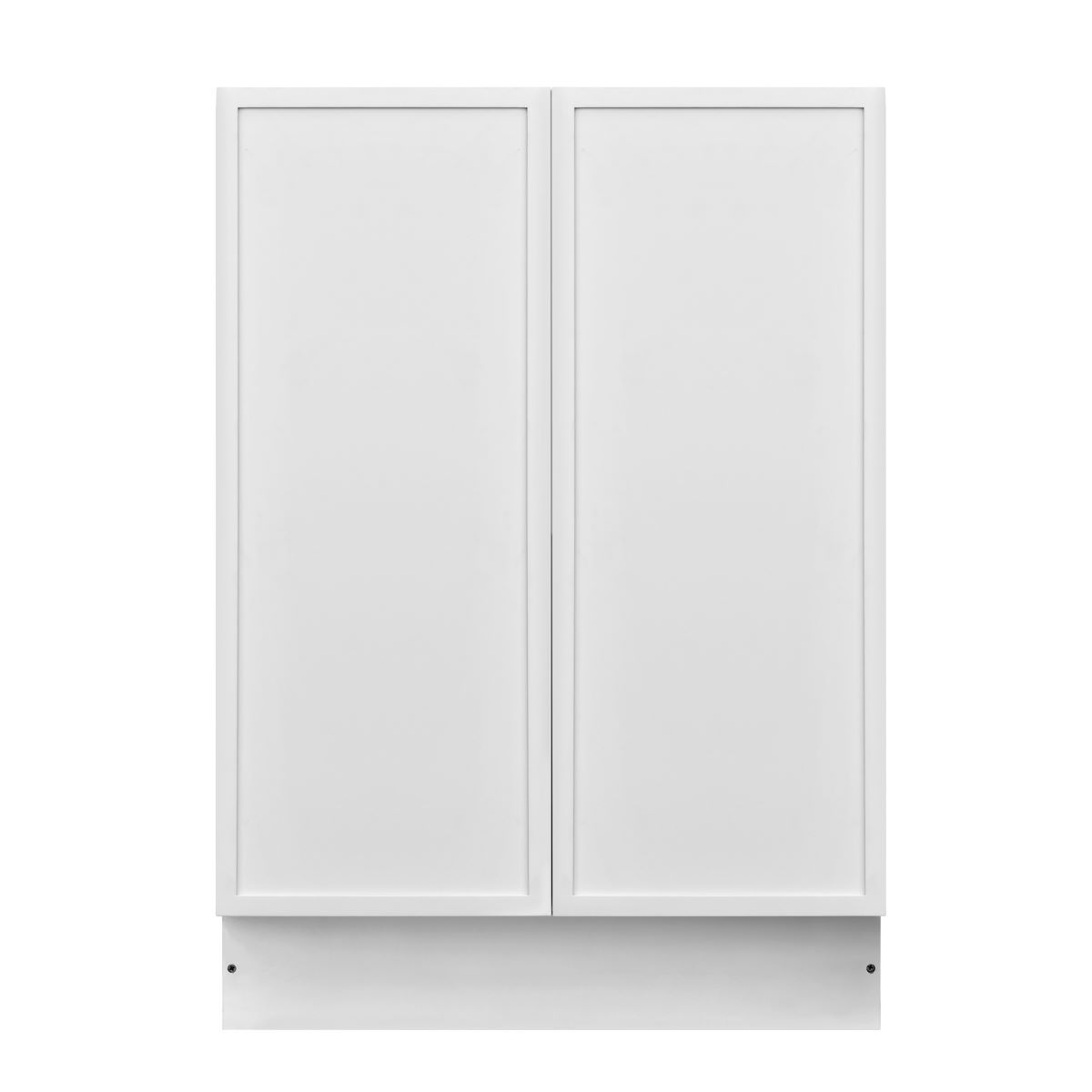 White Shaker Base Cabinet 2-Doors 1-Adjustable Shelf