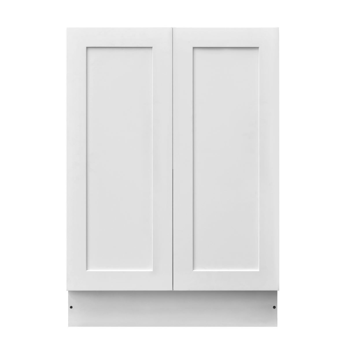 White Shaker Base Cabinet 2-Doors 1-Adjustable Shelf