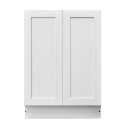 White Shaker Base Cabinet 2-Doors 1-Adjustable Shelf