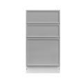 Shady Gray Slim Shaker - 18"W Drawer Base Cabinet