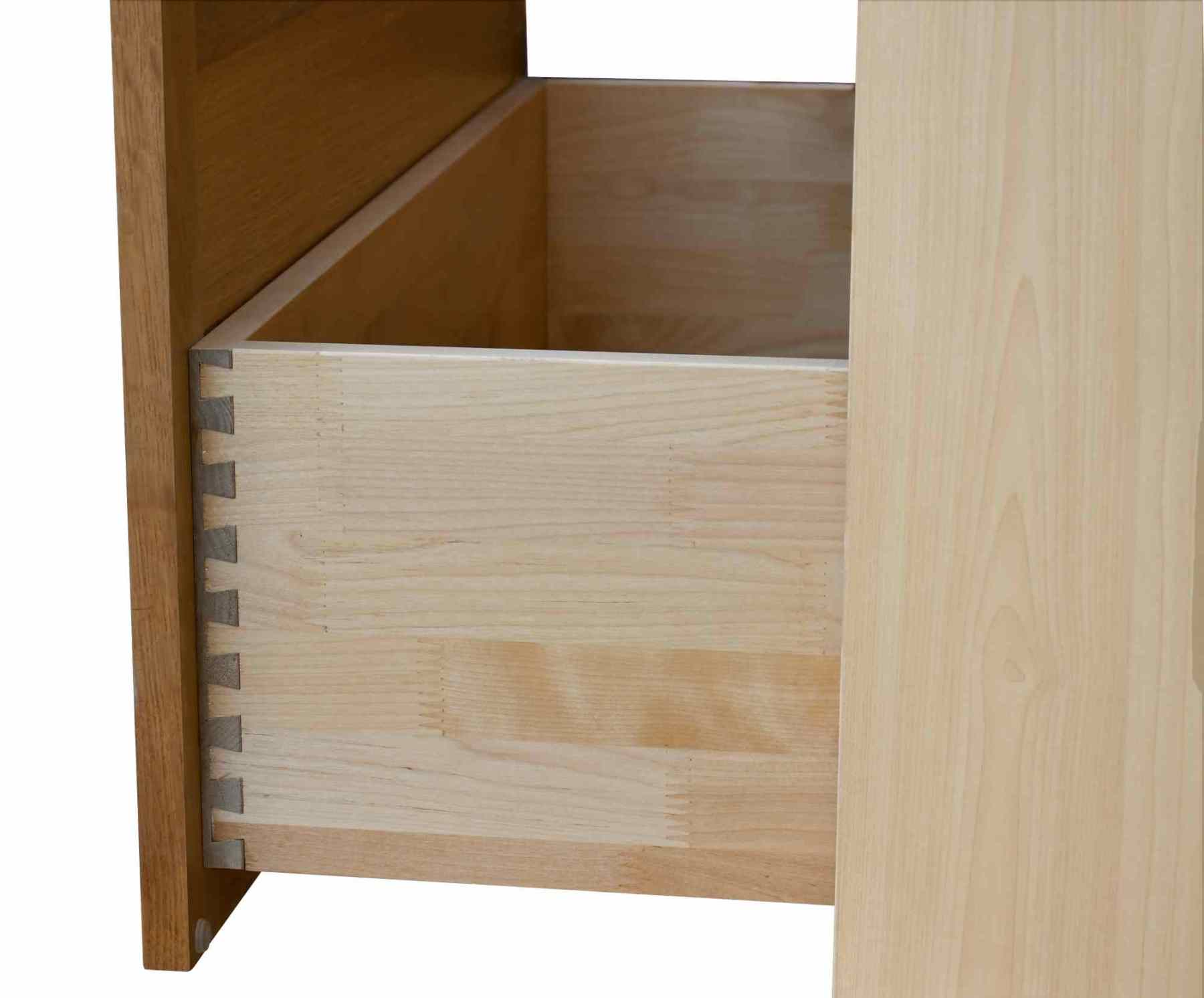 Natural Box Oak Slim - 18"W Drawer Base Cabinet 3-Drawers