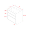 Shady Slim White Shaker - 30"W Base Cabinet
