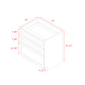 Mallorca White Shaker - 33"W Drawer Base Cabinet