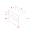 Shady Slim White Shaker - 36"W Base Cabinet