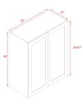 Shady Slim Oak Shaker - 30"W × 30"H Standard Wall Cabinet