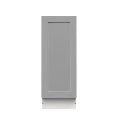White Box Gray Shaker - 9"W Standard Base Cabinet 1-Door 1-Adjustable shelf