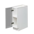 Shady Slim Gray Shaker - 9"W Base Cabinet