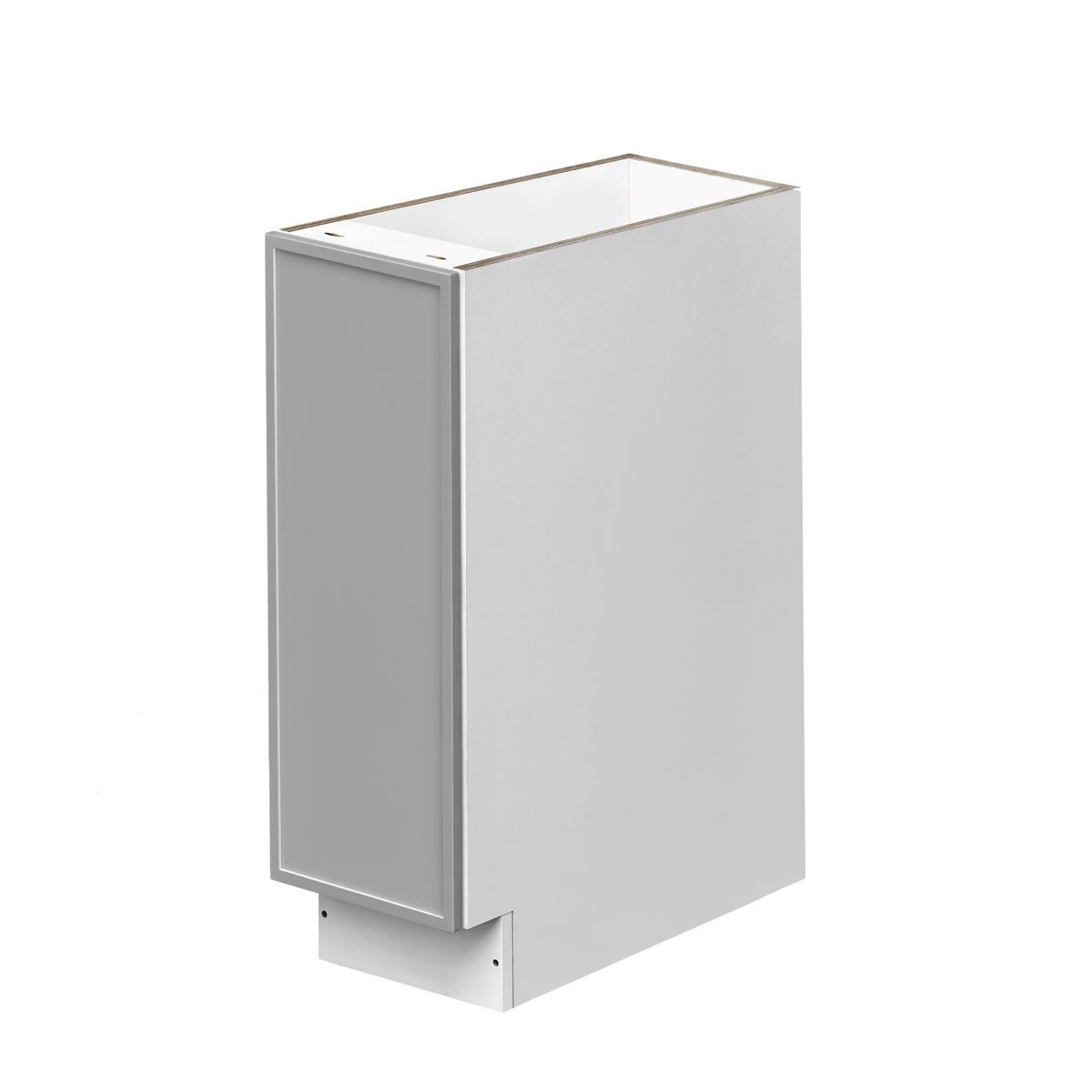 White Box Gray Slim - 9"W Standard Base Cabinet 1-Door 1-Adjustable shelf