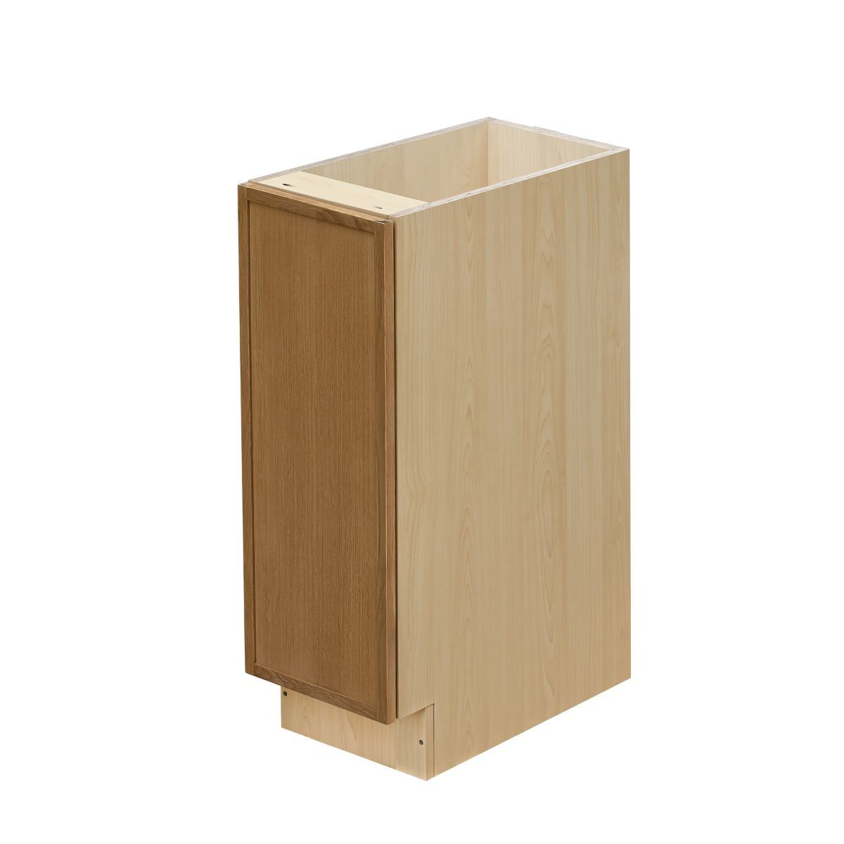 Natural Box Oak Slim - 9"W Standard Base Cabinet 1-Door 1-Adjustable shelf