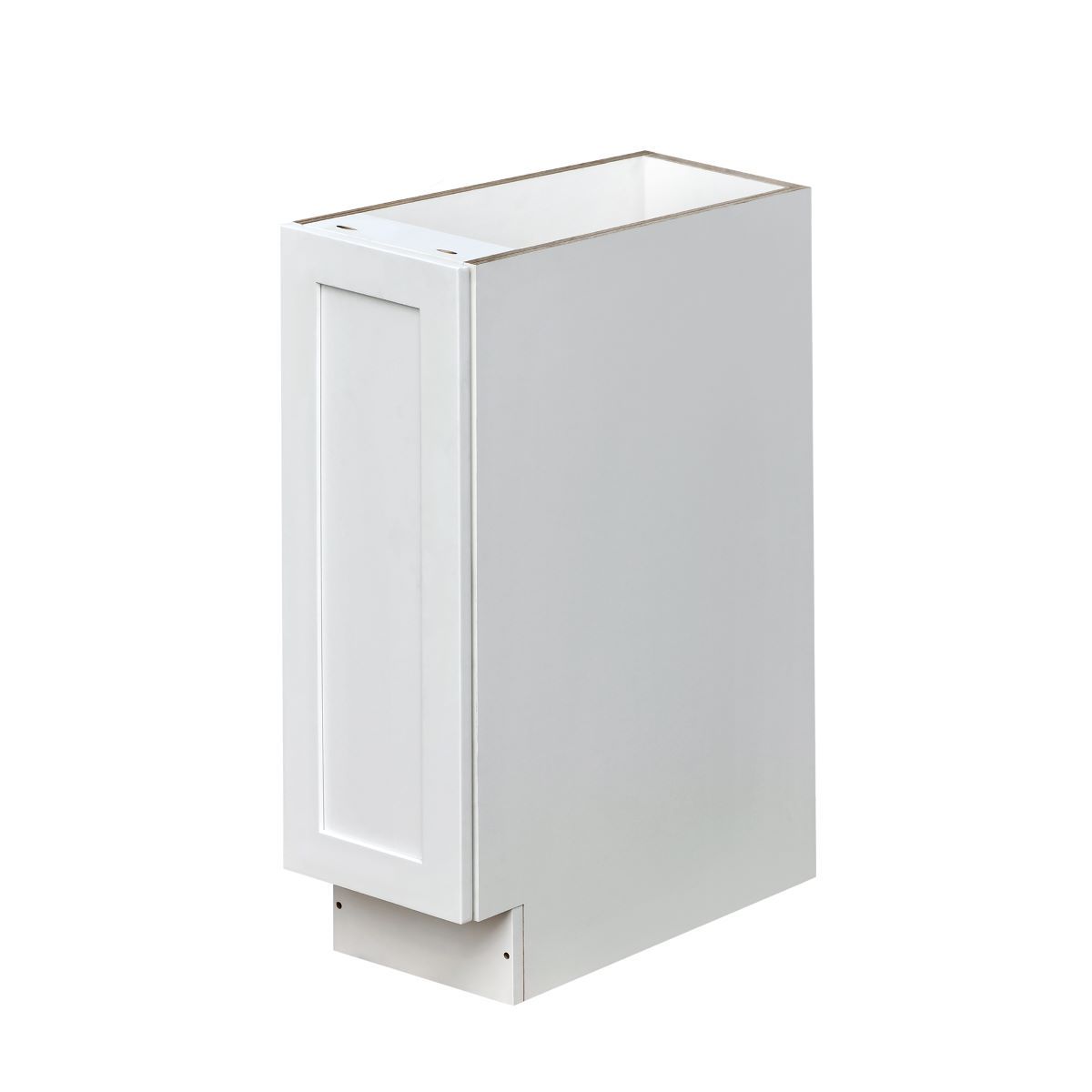 White Shaker - 9"W Standard Base Cabinet 1-Door 1-Adjustable shelf