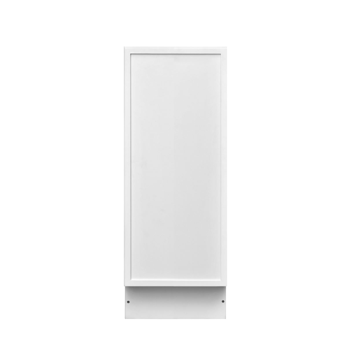 Slim White Shaker - 9"W Standard Base Cabinet 1-Door 1-Adjustable shelf