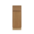 Shady Slim Oak - 12"W Standard Base Cabinet 1-Door 1-Drawer 1-Adjustable Shelf