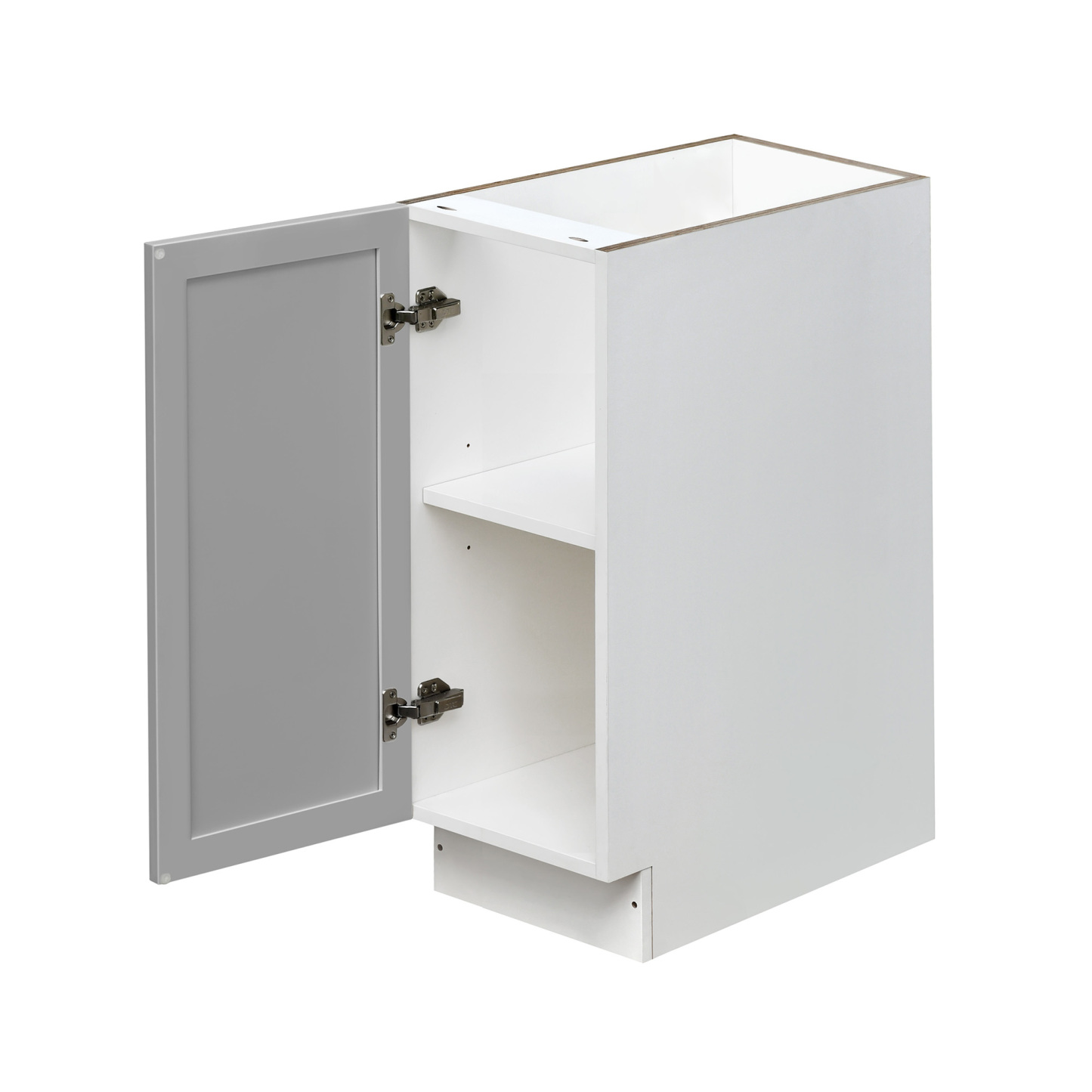 White Box Gray Slim - 12"W Standard Base Cabinet 1-Door 1-Adjustable shelf