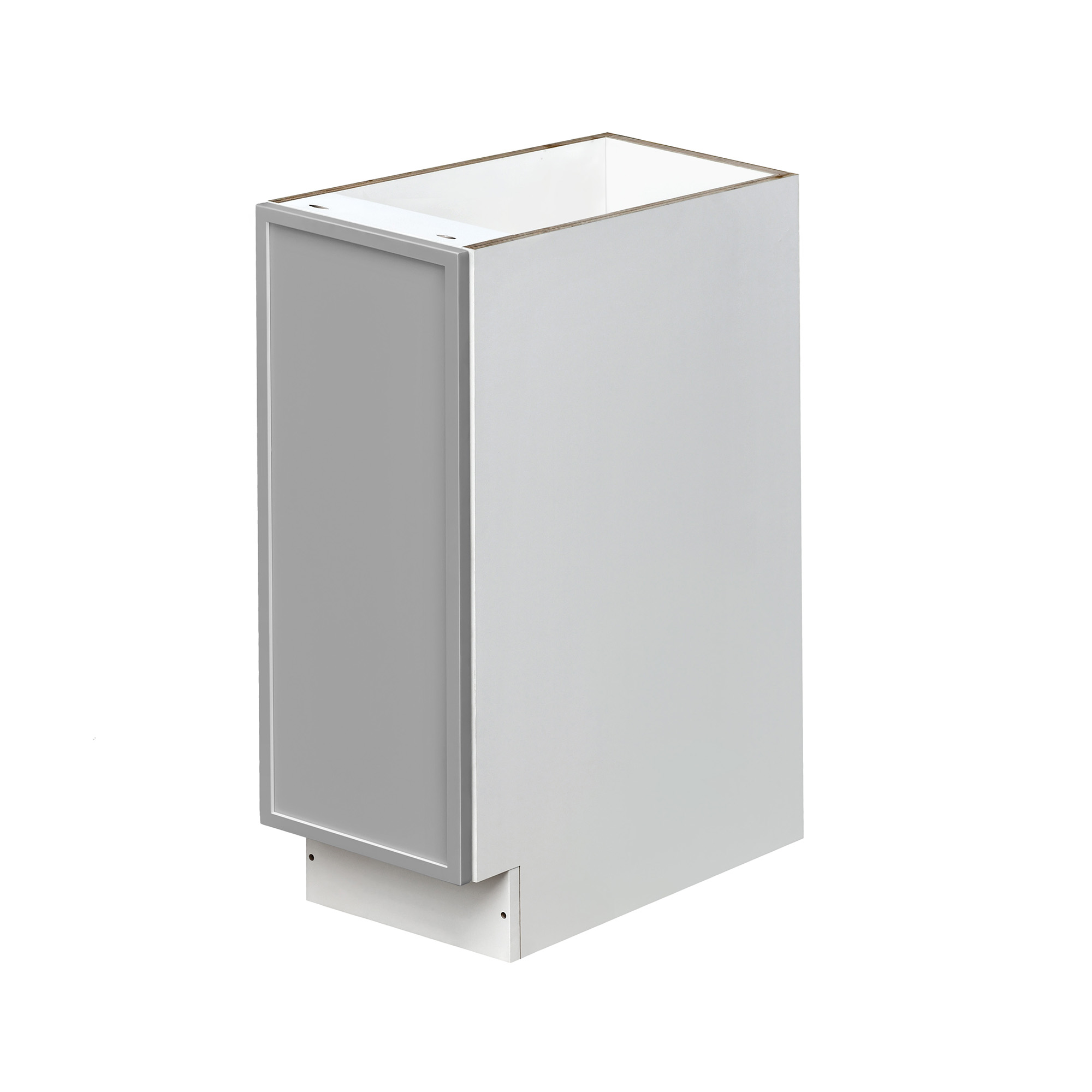 White Box Gray Slim - 12"W Standard Base Cabinet 1-Door 1-Adjustable shelf