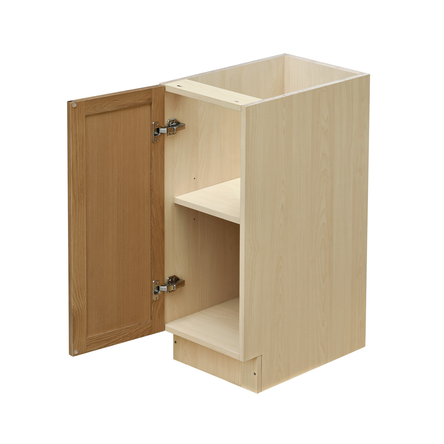 Natural Box Oak Slim - 12"W Standard Base Cabinet 1-Door 1-Adjustable shelf