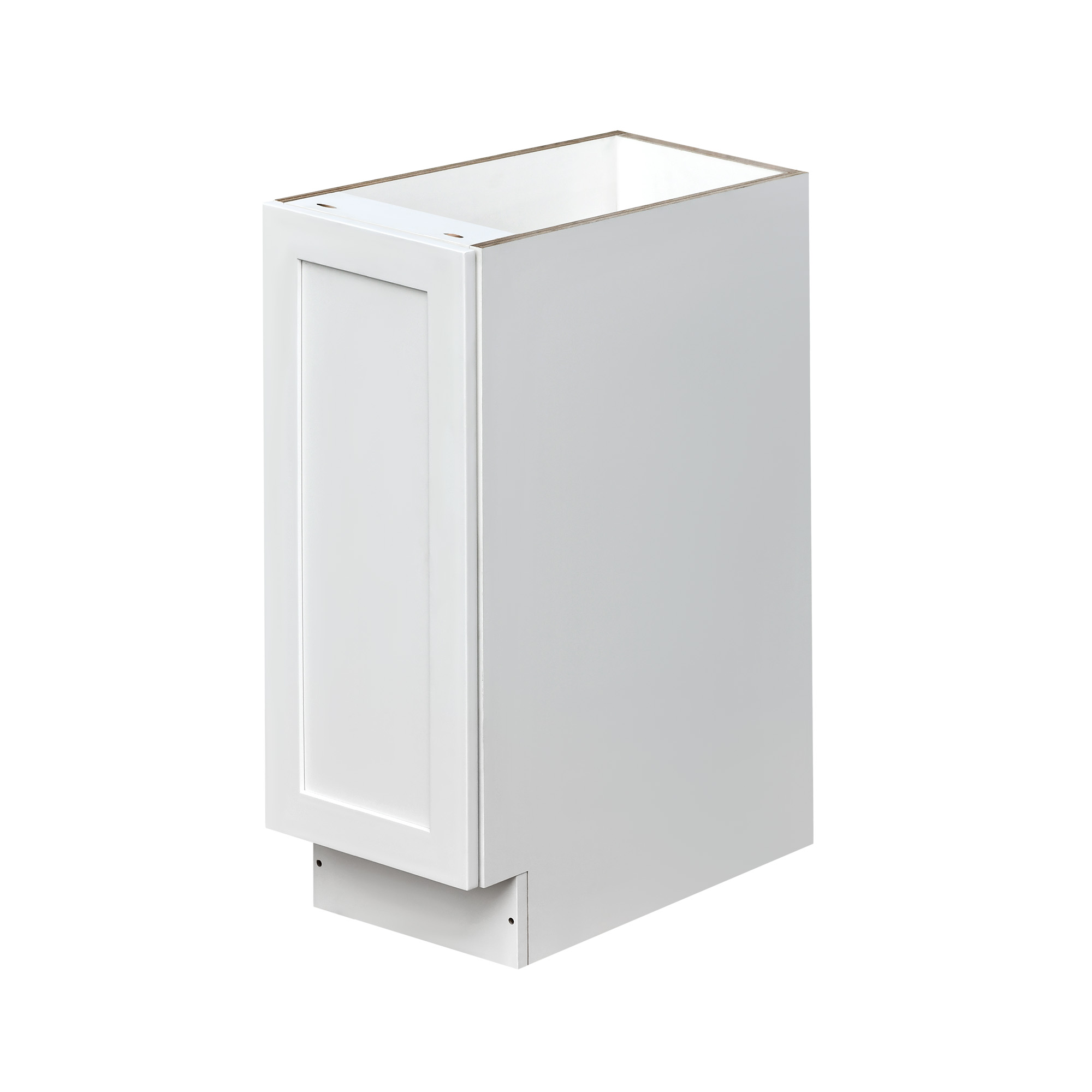 White Shaker - 12"W Standard Base Cabinet 1-Door 1-Adjustable shelf