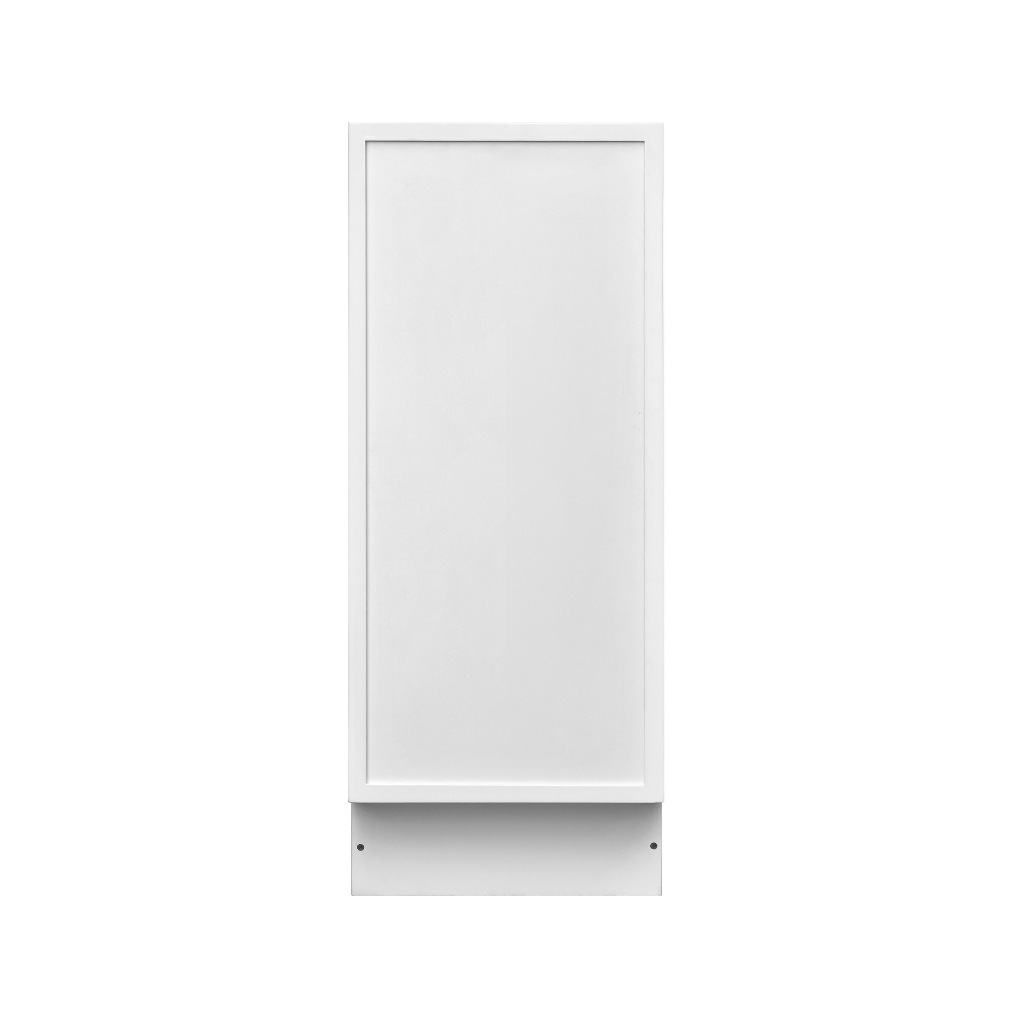 Slim White Shaker - 12"W Standard Base Cabinet 1-Door 1-Adjustable shelf
