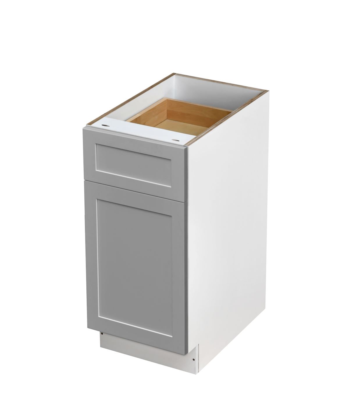 White Shaker Base Cabinet 1-Door 1-Drawer 1-Adjustable Shelf