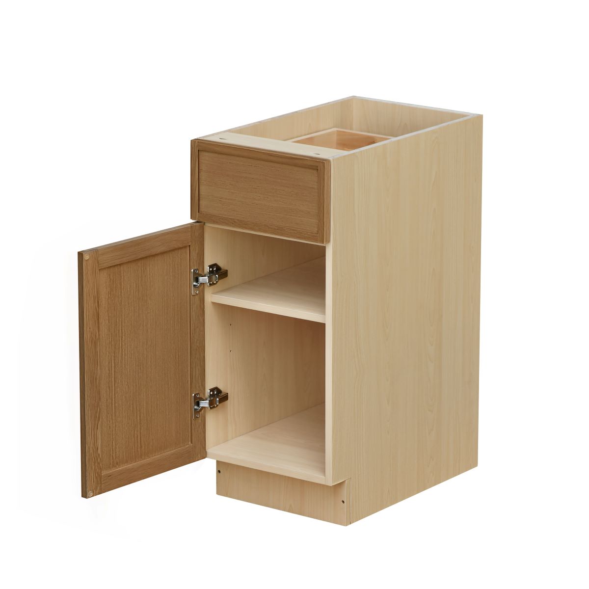 Shady Slim Oak Shaker - 15"W Standard Base Cabinet