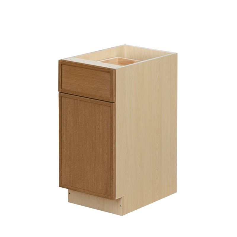 Shady Slim Oak Shaker - 15"W Standard Base Cabinet