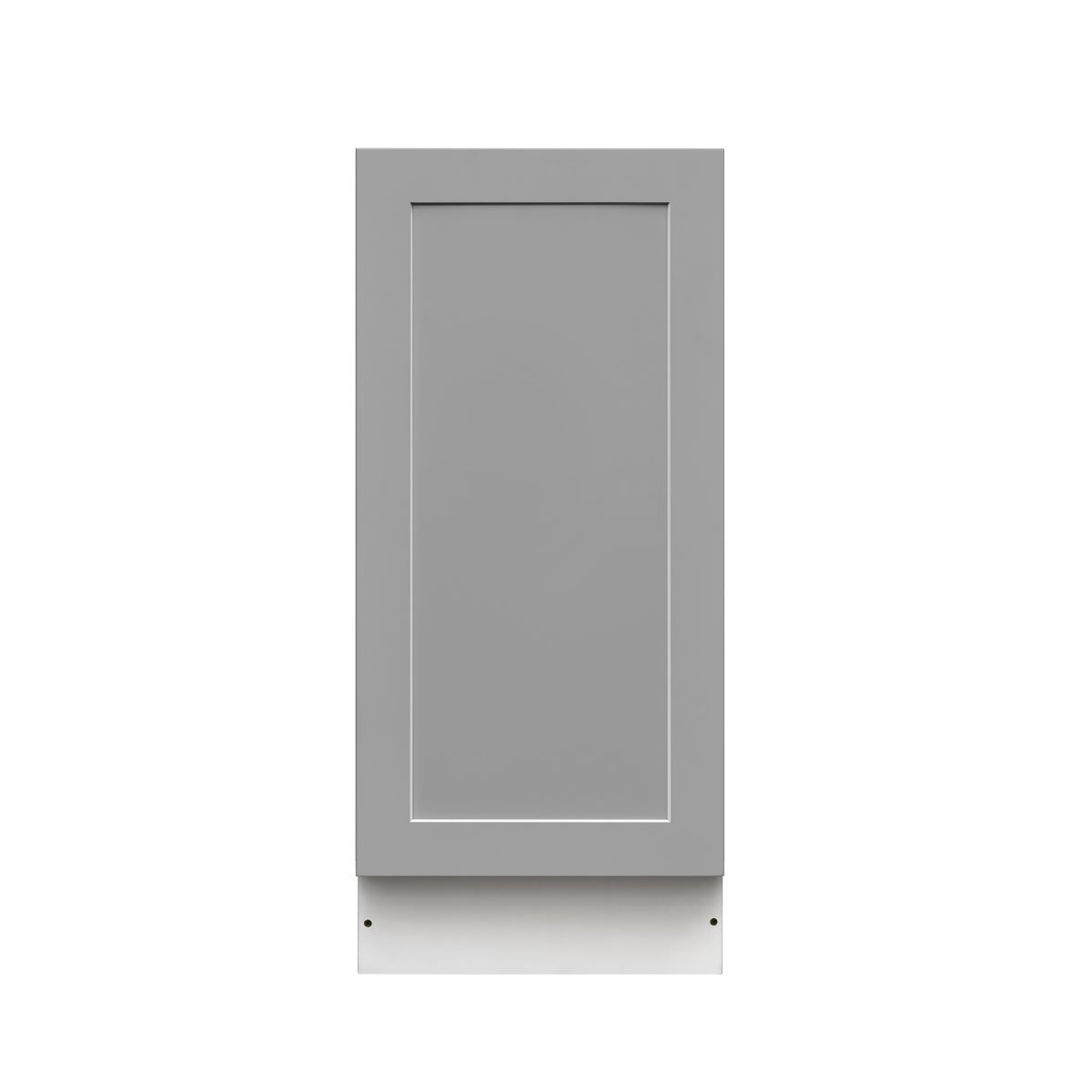White Box Gray Shaker - 15"W Standard Base Cabinet 1-Door 1-Adjustable shelf