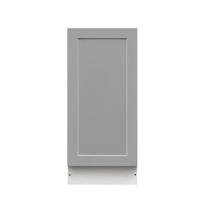 White Box Gray Shaker - 15"W Standard Base Cabinet 1-Door 1-Adjustable shelf
