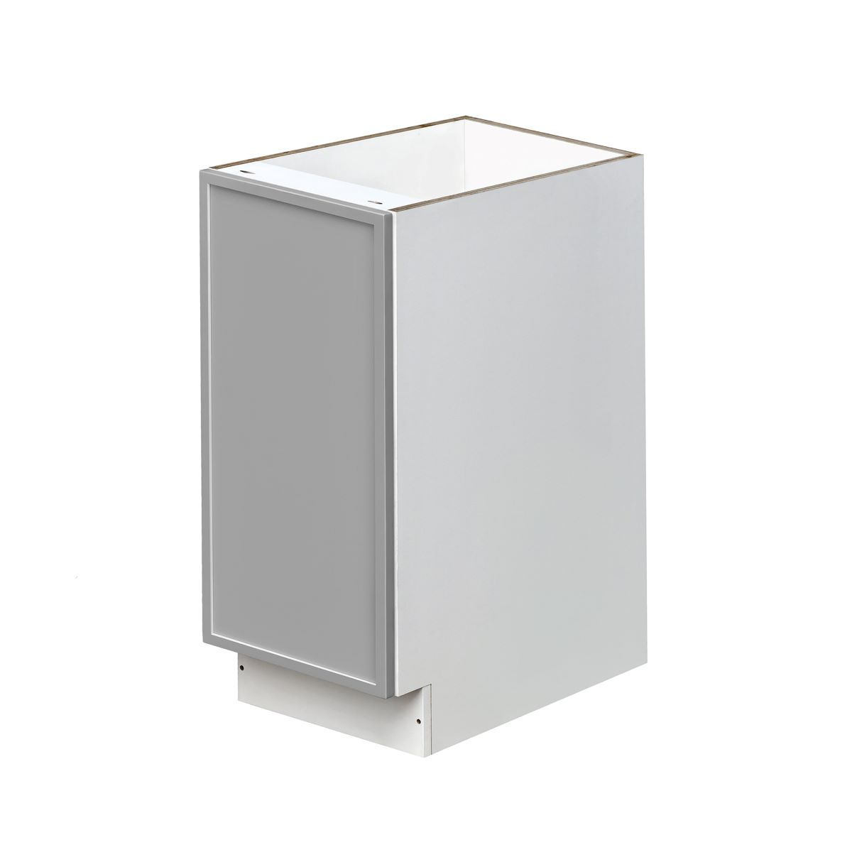 White Box Gray Slim - 15"W Standard Base Cabinet 1-Door 1-Adjustable shelf